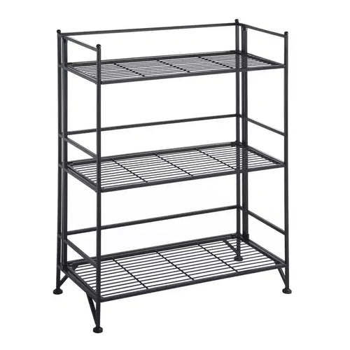 32.5 Breighton Home FlexiSpace 3-Tier Wide Foldable Metal Shelf