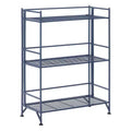 32,5" Scaffale metallico pieghevole a 3 ripiani largo