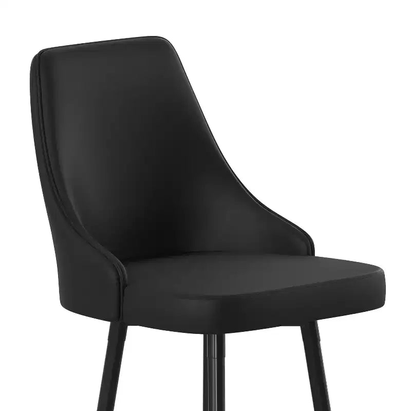 Sgabelli da Pranzo Moderni Imbottiti con Strutture in Metallo e Poggiapiedi con Accenti Cromati