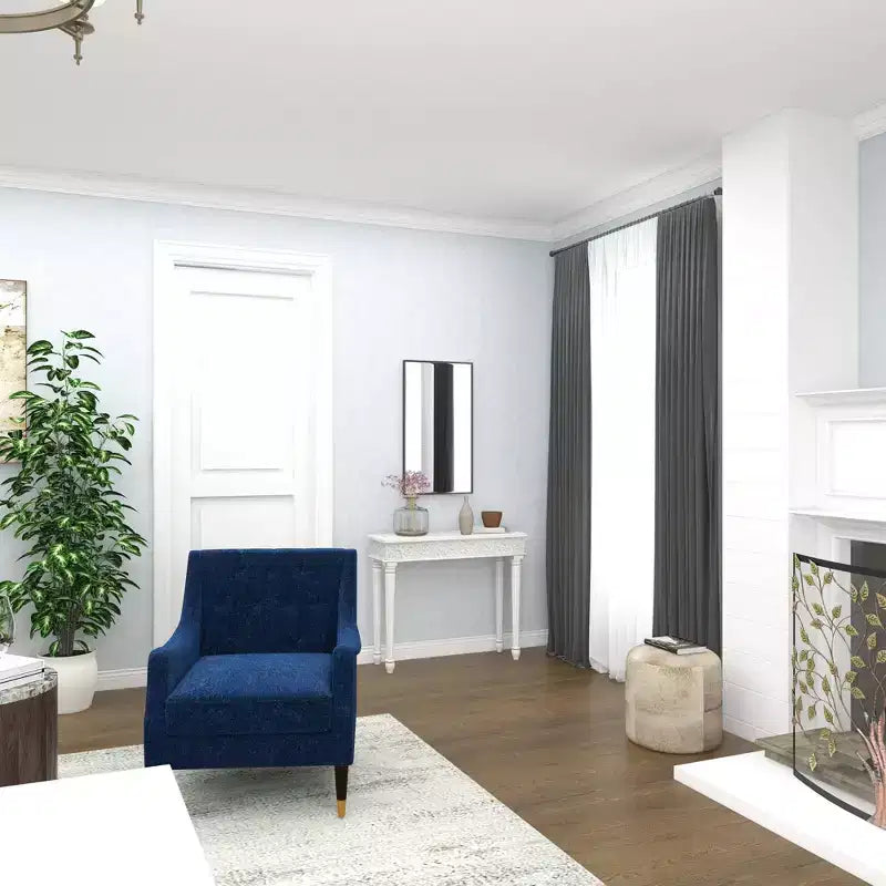 Specchio da Parete Rettangolare Moderno in Legno con Cornice Sottile Minimalista