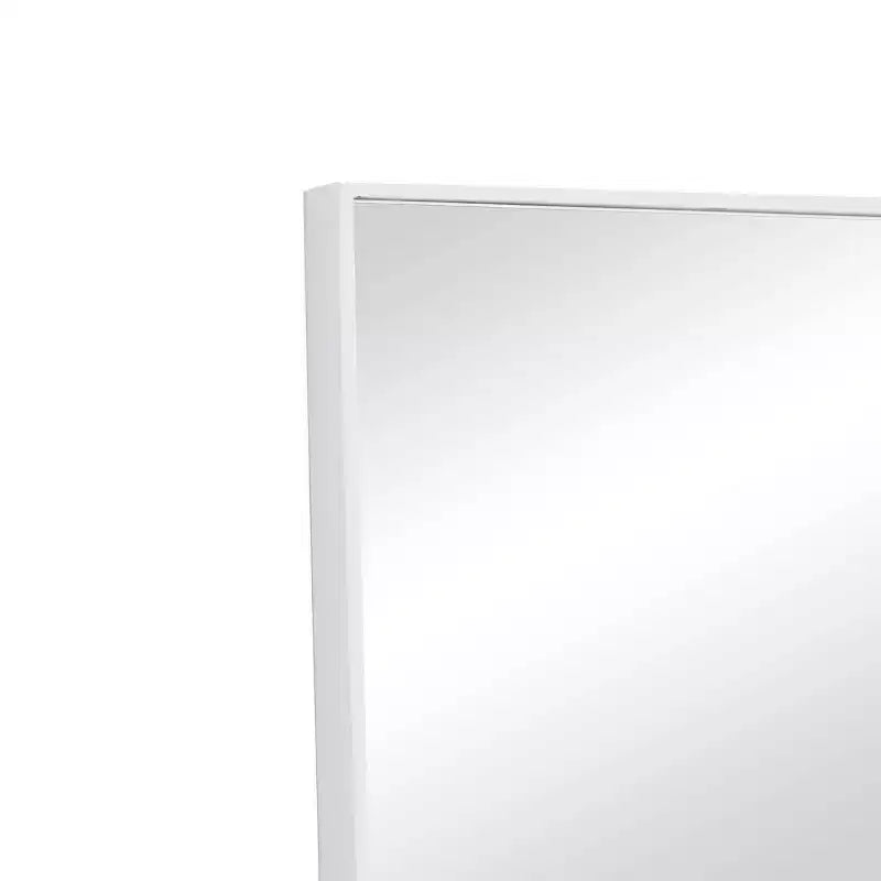 Specchio da Parete Rettangolare Moderno in Legno con Cornice Sottile Minimalista