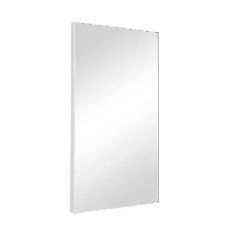 Specchio da Parete Rettangolare Moderno in Legno con Cornice Sottile Minimalista