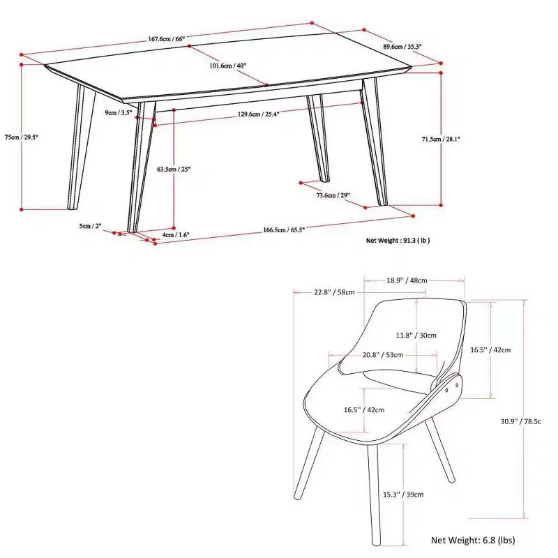 7pc Malone V Dining Set - WyndenHall