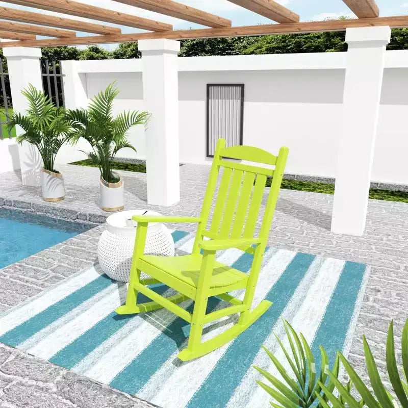Ensemble chaise berçante de véranda classique WestinTrends 2 pièces avec table d'appoint