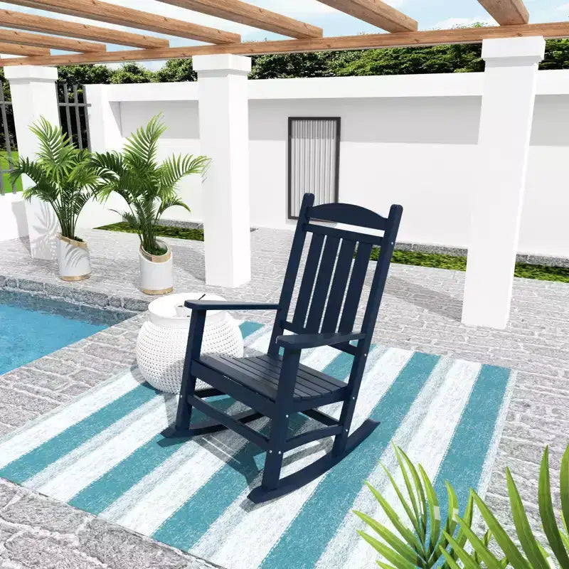 Ensemble chaise berçante de véranda classique WestinTrends 2 pièces avec table d'appoint