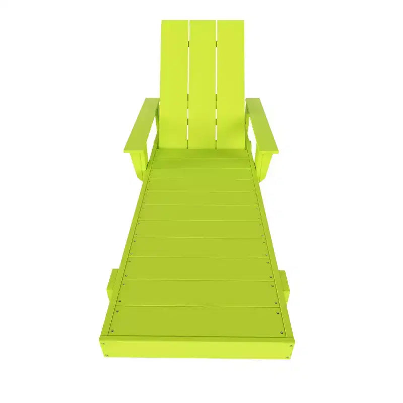 WestinTrends Ashore Modern Reclining Chaise Lounge with Side Table 2-Piece Set