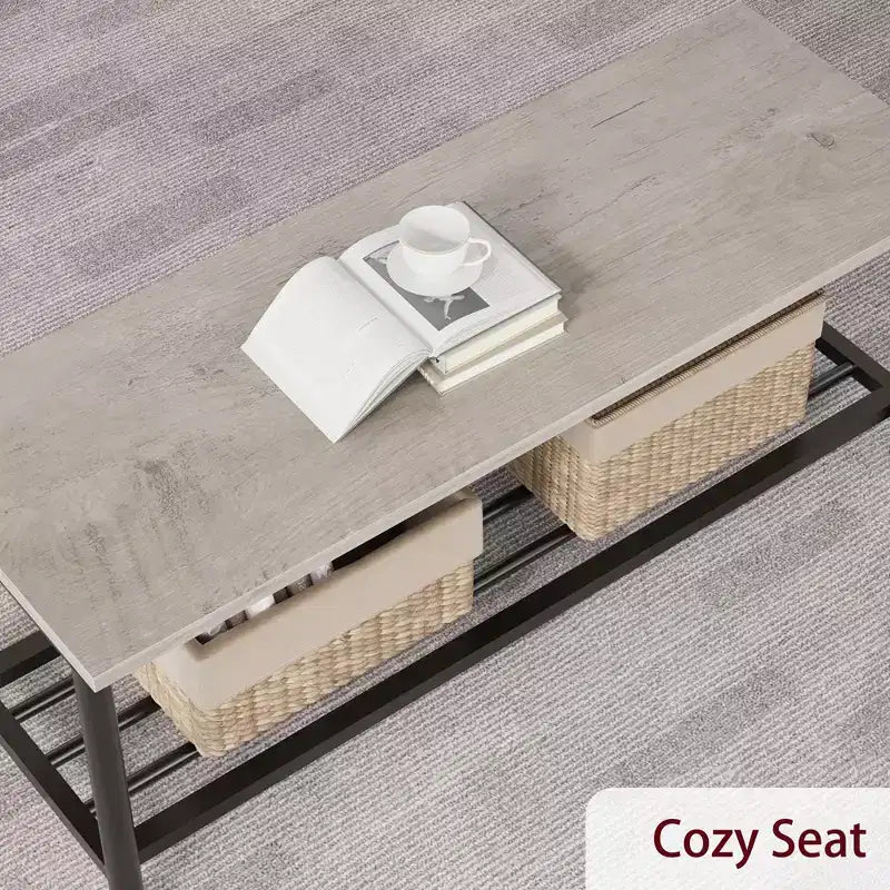 Dining Table Set for 4, Wooden Rectangular Kitchen Table with 2 Chairs and Bench, Dining Room Table with Wine Rack for Small Space, Apartment, Home