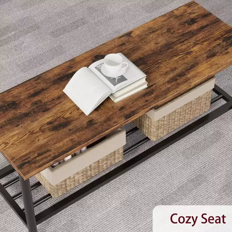 Dining Table Set for 4, Wooden Rectangular Kitchen Table with 2 Chairs and Bench, Dining Room Table with Wine Rack for Small Space, Apartment, Home