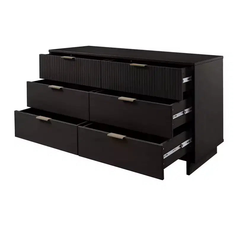 Manhattan Comfort 3pc Granville Chest with Double Dresser and Nightstand Bedroom Set