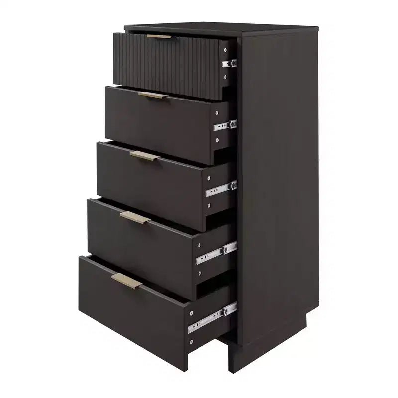 Manhattan Comfort 3pc Granville Chest with Double Dresser and Nightstand Bedroom Set