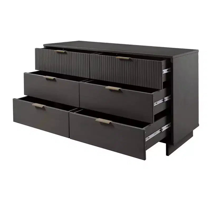 Manhattan Comfort 3pc Granville Chest with Double Dresser and Nightstand Bedroom Set