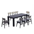 Manhattan Comfort 9pc 70.86" Rockaway and Colbert Rectangle Dining Set