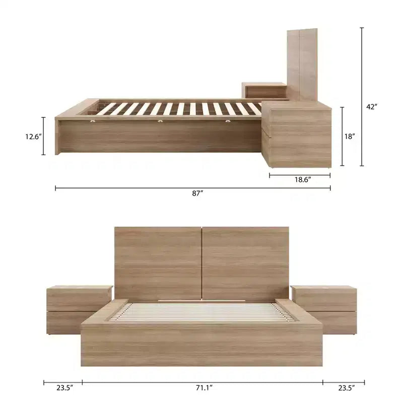 Ensemble de chambre 4 pièces James Queen Nexera
