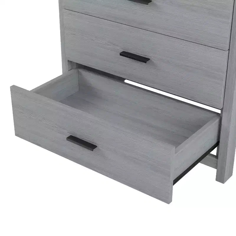 4-Piece Bedroom Sets, Queen Size Vintage Wooden Bed Frame with 2 Nightstands and 1 Dresser 4Q - ModernLuxe