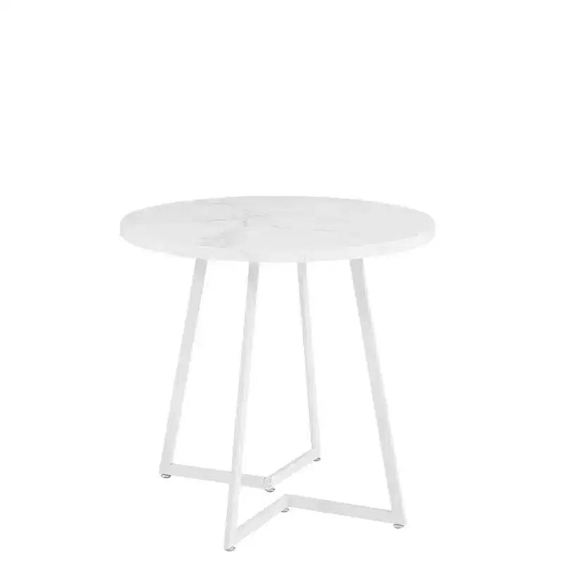 VECELO 3-Piece Dining Table Set, 30 in. H Modern Round Wood Top Accent Table and Chairs for Room and Small Space
