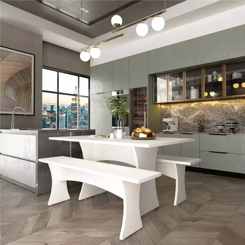 Manhattan Comfort 3pc Coney Dining Set