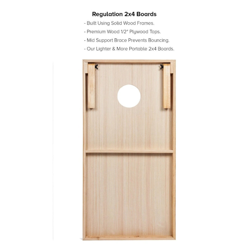 Golf Course Cornhole Boards with Case & Lights