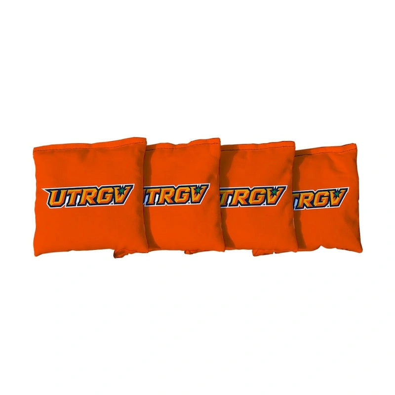 Orange Texas Rio Grande Valley Vaqueros Cornhole Bags