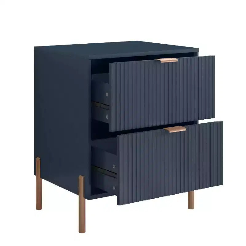 Festivo 3pc Modern Elegance 2 Drawer Nightstands and 6 Drawer Dresser Set