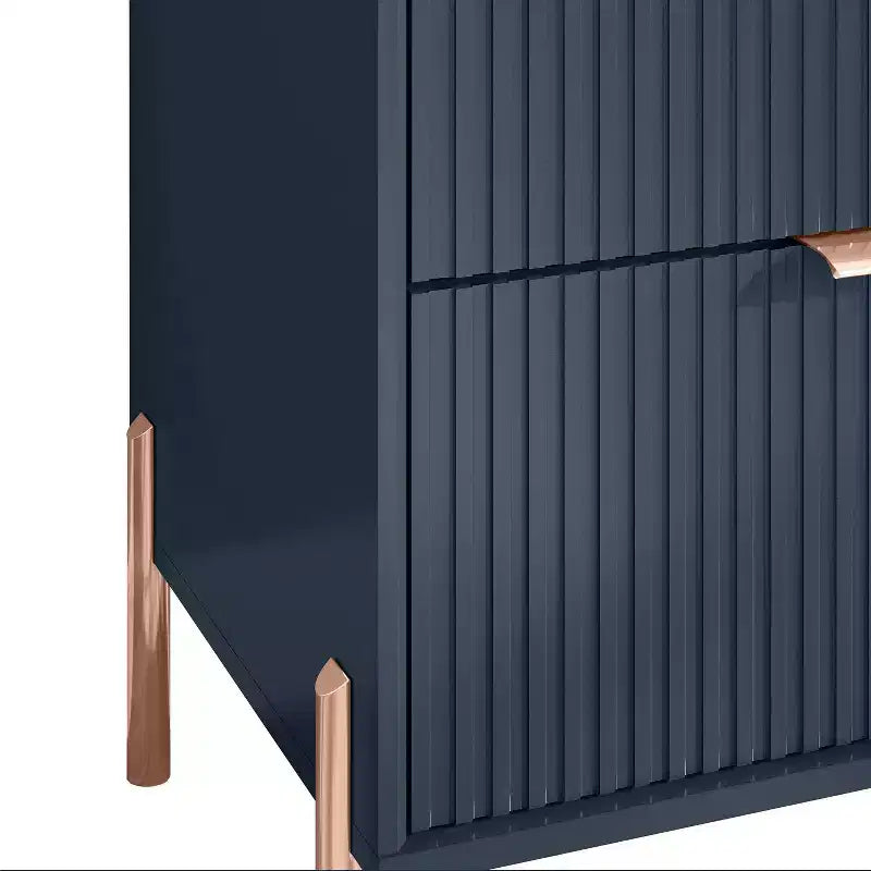Festivo 3pc Modern Elegance 2 Drawer Nightstands and 6 Drawer Dresser Set