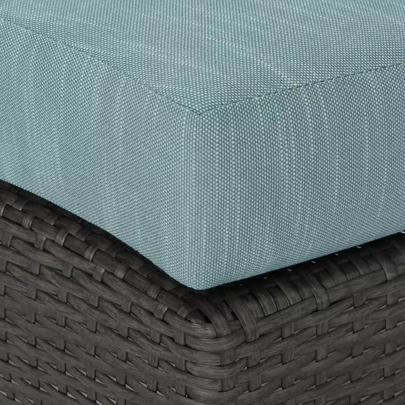 Christopher Knight Home 2pc Newton Wicker Outdoor Patio Curved Loveseat Sectional with Cushions