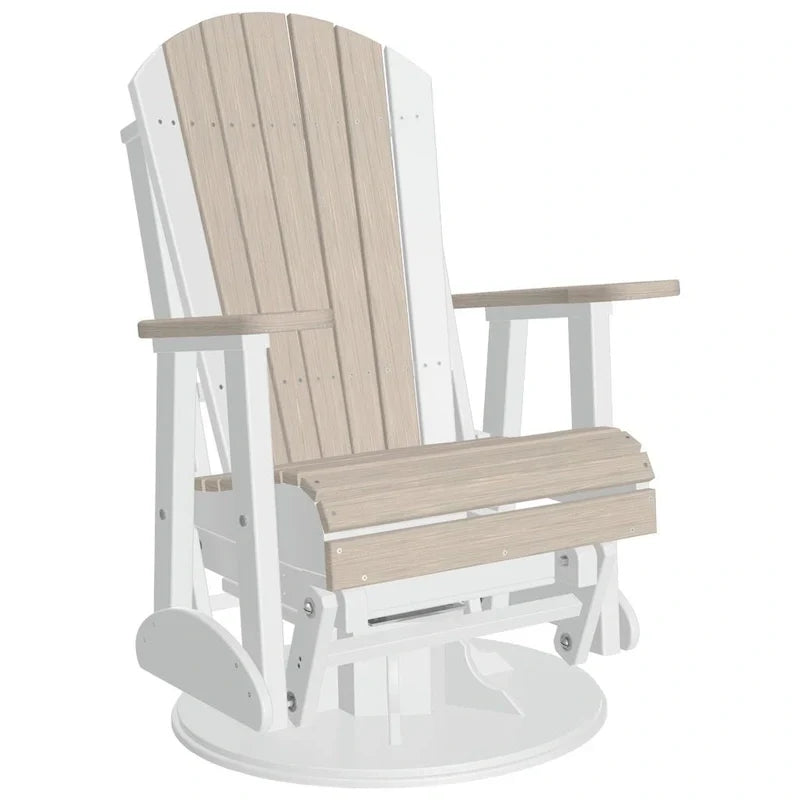 Poltrona scorrevole e girevole Adirondack in Poly Lumber