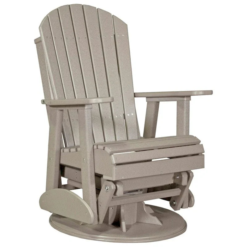 Poltrona scorrevole e girevole Adirondack in Poly Lumber