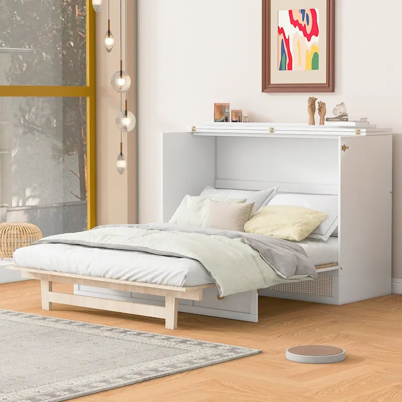 Letto a scomparsa Nestfair matrimoniale con ampi cassetti